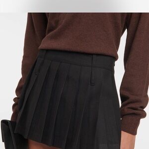 The Frankie Shop Black Pleated Skirt